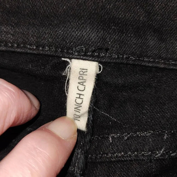 Rag & Bone Womens Black Raw Hem 10" Capri Jeans 25 - Picture 7 of 8